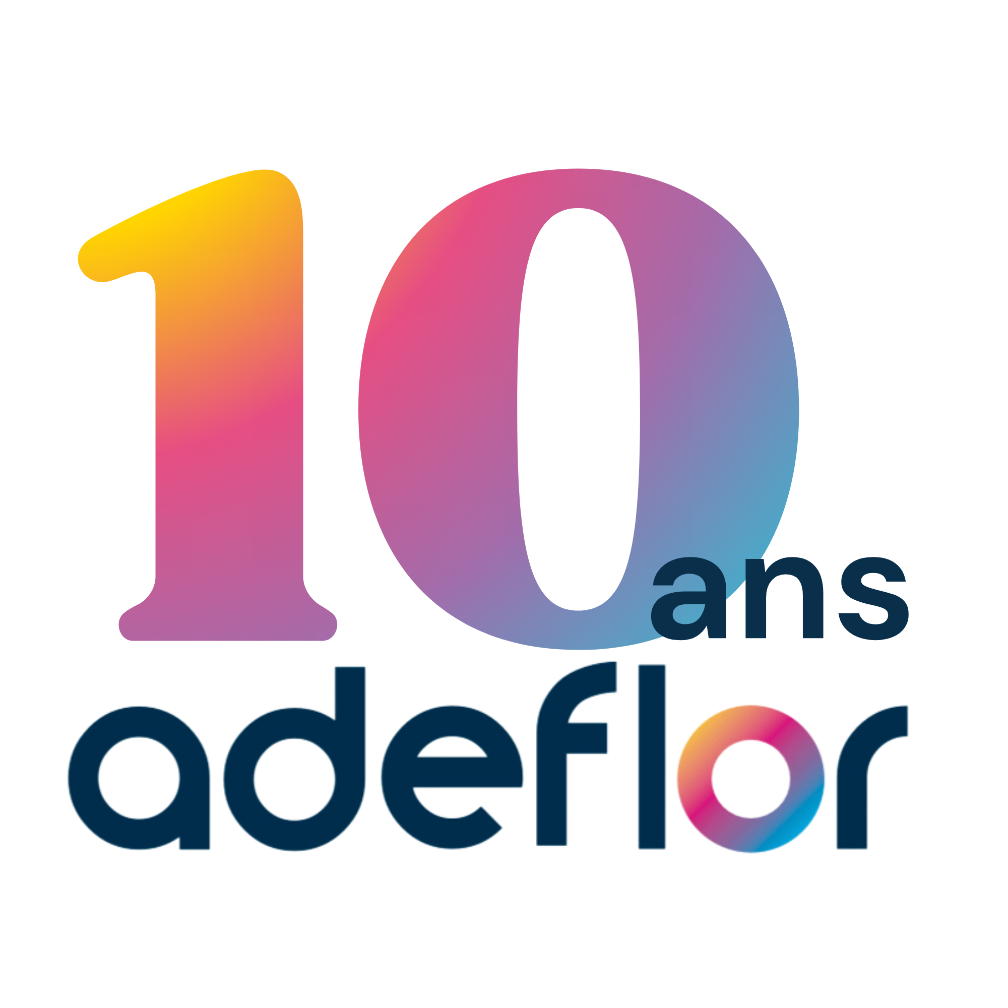 Logos Adeflor 10ans